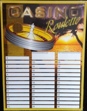 Rubbelkarte, Casino Roulette Rubbelkarte, Casino Roulette