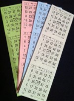 Bingo, Bingoscheine, 75er Bingotickets Bingo, Bingoscheine, 75er Bingotickets