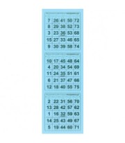 75er Bingotickets mit 25 Zahlen